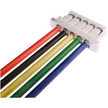 ПВХ кабель 30AWG 200мм із роз'ємом JST SH1.0 Female (мама), 5P SH1.0_200_5P фото