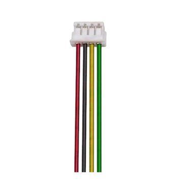 ПВХ кабель 28AWG 60/100мм із роз'ємом JST-ZH 1.5мм Female (мама), 4P JST-ZH1.5_60_4P фото