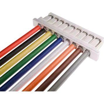 ПВХ кабель 30AWG 200мм із роз'ємом JST SH1.0 Female (мама), 9P SH1.0_200_9P фото