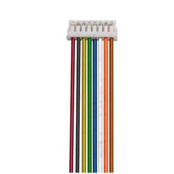 ПВХ кабель 28AWG 60/100мм із роз'ємом JST-ZH1.5мм Female (мама), 8P JST-ZH1.5_100_8P фото