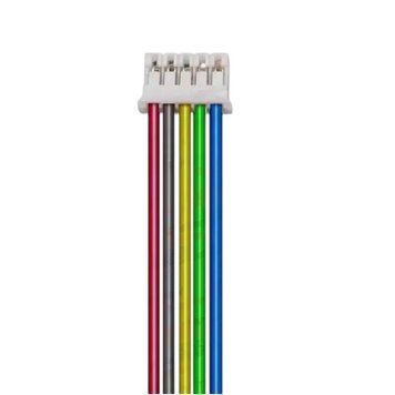 ПВХ кабель 26AWG 200мм із роз'ємом JST PH2.0 Female (мама), 5P PH2.0_200_5P фото
