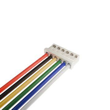 ПВХ кабель 28AWG 100мм із роз'ємом JST-ZH 1.5мм Female 6P JST-ZH1.5_100_6P фото