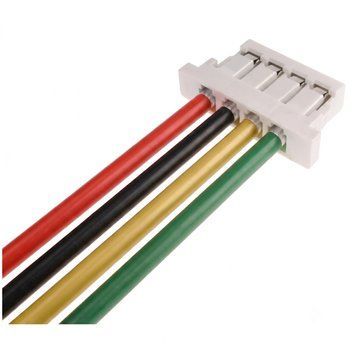 ПВХ кабель 30AWG 100мм із роз'ємом JST SH1.0 Female 4P SH1.0_100_4P фото