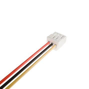 ПВХ кабель 28AWG 200мм із роз'ємом JST GH1.25 Female із защіпкою (фіксатором), 3P GH1.25_200_3P_F фото